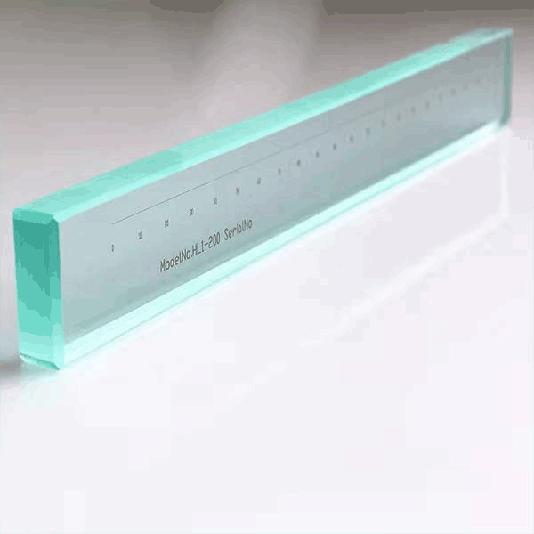 Highly Accuracy standard glass ruler 